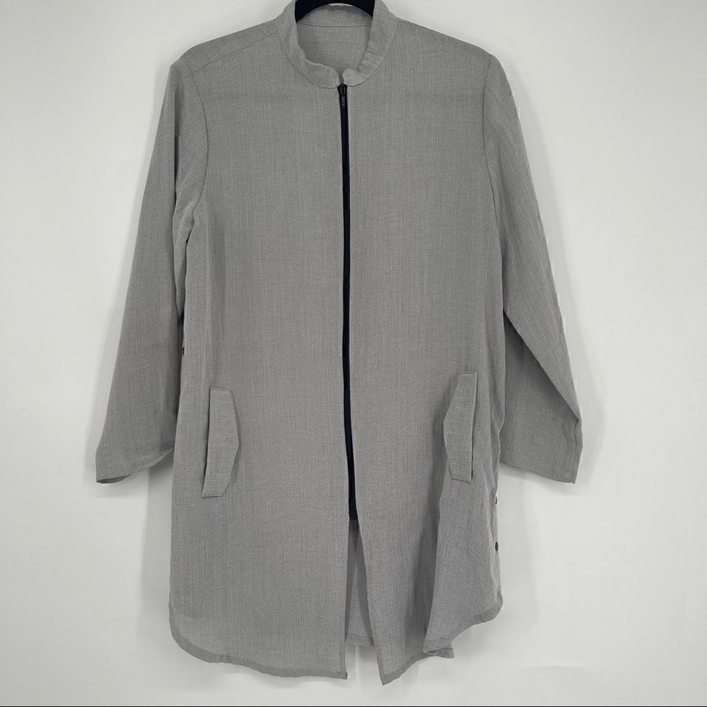 Fridaze linen redefined zip up jacket